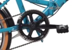CHILLIZ Faltrad 20 Zoll FLD.01 türkis Rahmenhöhe 33 cm Damen Herren Klapprad 6 Gänge V-Brake – Image 2