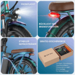 E-Bike für Erwachsene 26 36V 13Ah für Lange Reichweite bis 80KM, Elektrofahrrad 250W, 7 Gang E-Mountainbike LCD Anzeige City E-Bikes & E-Hollandräder – Image 7