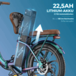 E-Bike für Erwachsene 26 36V 13Ah für Lange Reichweite bis 80KM, Elektrofahrrad 250W, 7 Gang E-Mountainbike LCD Anzeige City E-Bikes & E-Hollandräder – Image 9