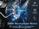 20.8Ah 20 Zoll ebike E-Bike City E-Bikes & E-Hollandräder Elektrofahrrad Tire für Schnee, Stadt, Strand 90KM Reichweite & 150KG Belastung E-Klapprad – Image 11