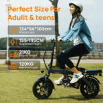 14 Zoll E-Bike Klappräder E-Bikes 250W, 25km/h, 60 km Reichweite, 36V/7.5Ah AKKU Elektrofahrrad Klappbar E-Bike City E-Bikes & E-Hollandräder Faltbar – Image 10