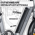 SAXXX Faltrad E-Bike Foldi, 410Wh Akku , 80 km Reichweite, Shimano Nexus 7-Gang, 250 W Hinterradmotor, 20 × 2.3″ CST, mechanische Scheibenbremse, Grau – Image 4