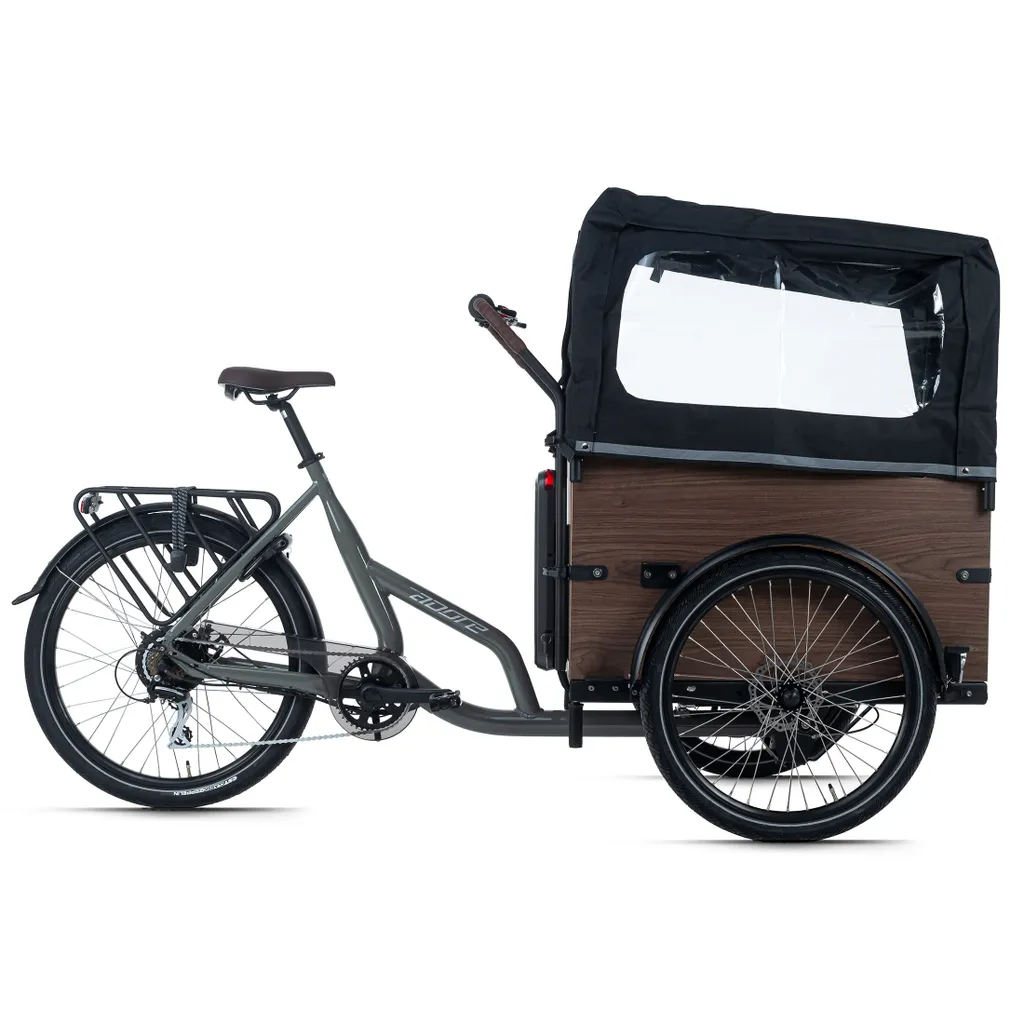 89380cfe5ded1cf151b514d512bb460d Adore Cargo E-Bike Urban Deluxe grau adore-bikes 259E – Image 1