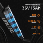 E-Bike für Erwachsene 26 36V 13Ah für Lange Reichweite bis 80KM, Elektrofahrrad 250W, 7 Gang E-Mountainbike LCD Anzeige City E-Bikes & E-Hollandräder – Image 10